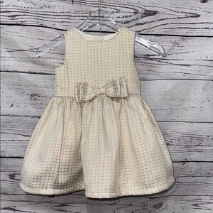 Carter’s Elegant Cream Kids Dress with Bow Size 6